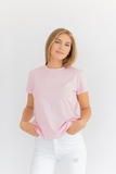 Розовая футболка с глиттерным принтом 